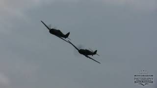 Authentic German Bf 109 and Fw 190 flyby Authentic German Bf 109 and Fw 190 flyby