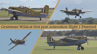 Grumman Wildcat first post-restoration flight | Duxford